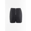 Woven stripes shorts hot pants